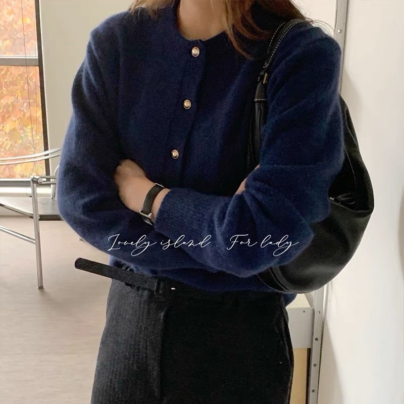 áo len cadigan xanh navy | BigBuy360 - bigbuy360.vn