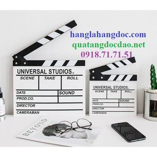 [TẶNG PHẤN MÀU] Bảng clapper board (27x30cm) đạo cụ trang trí decor quay phim