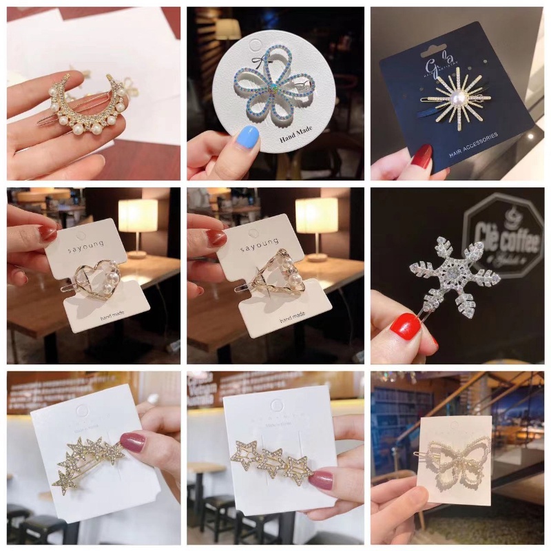 Kẹp Tóc Thời Trang Hàn Quốc Bằng Hợp Kim Cho Nữ