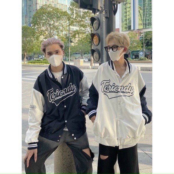 Áo Bomber 𝗙𝗥𝗘𝗘𝗦𝗛𝗜𝗣 Áo chống nắng TORICN  ĐEN nam nữ freesize unisex kute hàn quốc dễ thương varsity cao cấp giá rẻ.