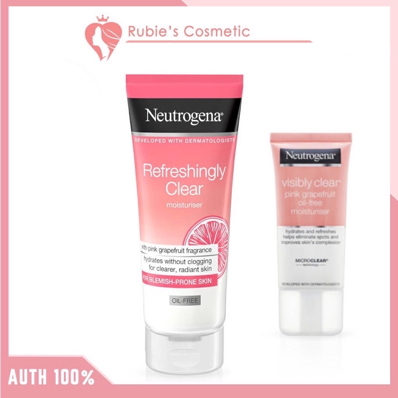 Sữa rửa mặt NEUTROGENA Sữa rửa mặt kiêm tẩy tế bào chết NEUTROGENA VISIBLY CLEAR tuýp hồng 150ML