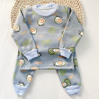 BỘ NỈ BÔNG CỔ CHUI CHO BÉ (5-14.5KG)