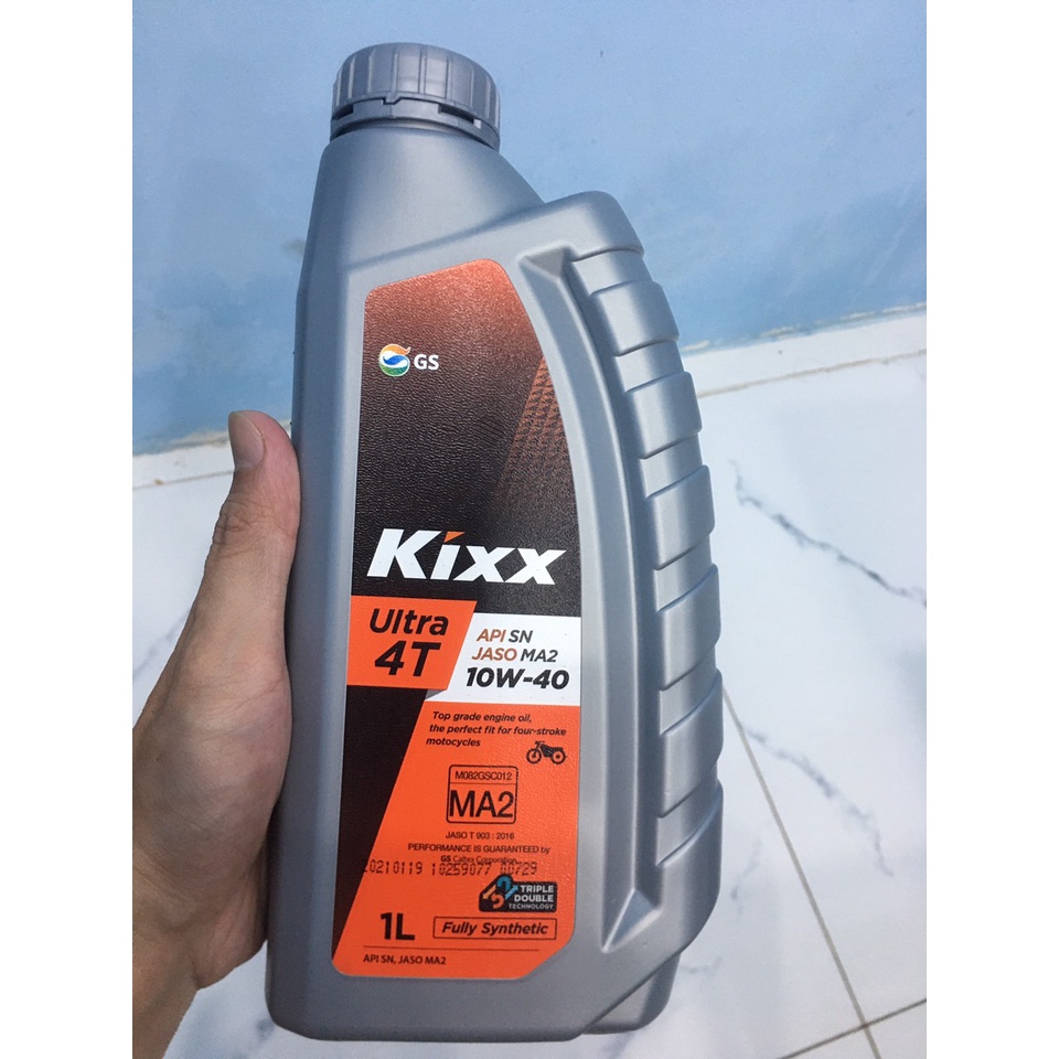 Nhớt Kixx Ultra 4T 10W40 fully Synthetic chai 1L