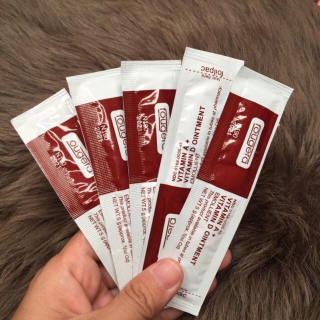 Dưỡng môi, mày sau phun xăm, dưỡng vitamin Ad sau xăm, dưỡng hình xăm gói nâu, dưỡng VITAMIN AD