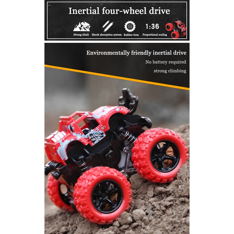 Mô Hình Đồ Chơi Xe Đua Địa Hình Mini 4 Màu Sắc Tốc Độ Cao Dành Cho Trẻ Em