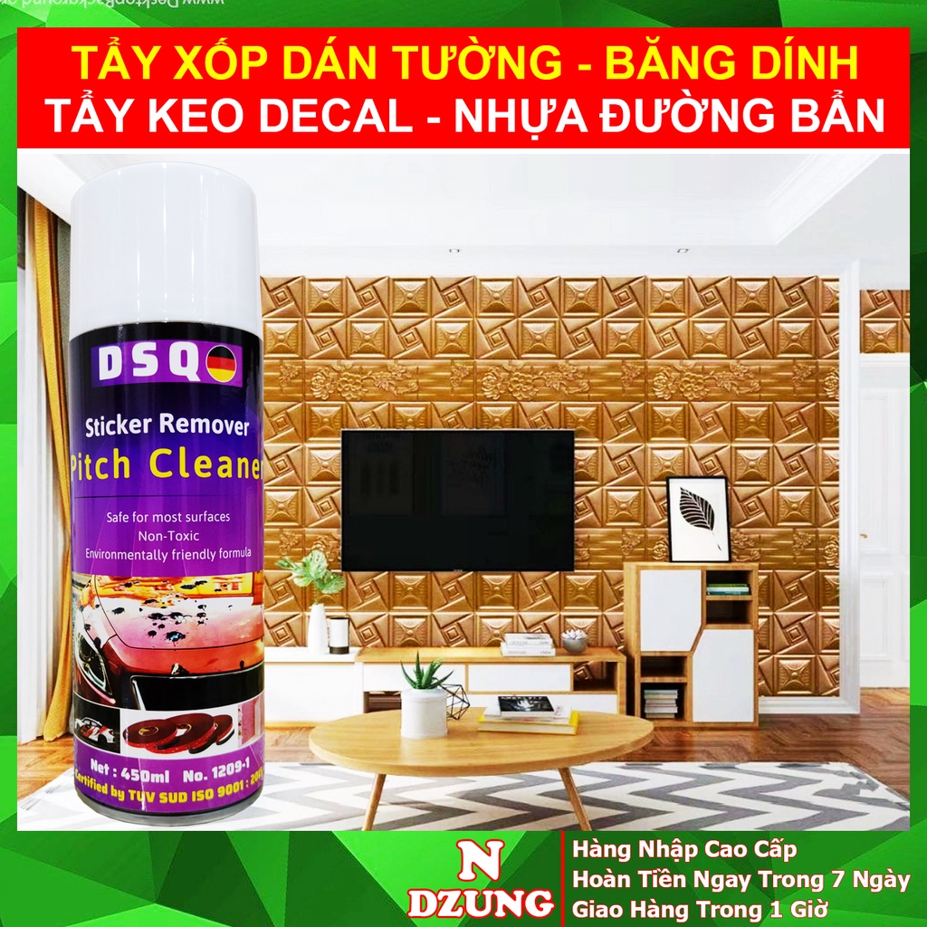 Tẩy Nhựa Đường - Tẩy Keo Băng Dính - Xóa Vết Keo Decal, Kẹo Cao Su, Nhựa Đường Bám Bẩn Ô tô - Sticker Remove