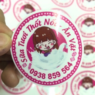 Tem nhựa in theo yêu cầu combo 4m vuông