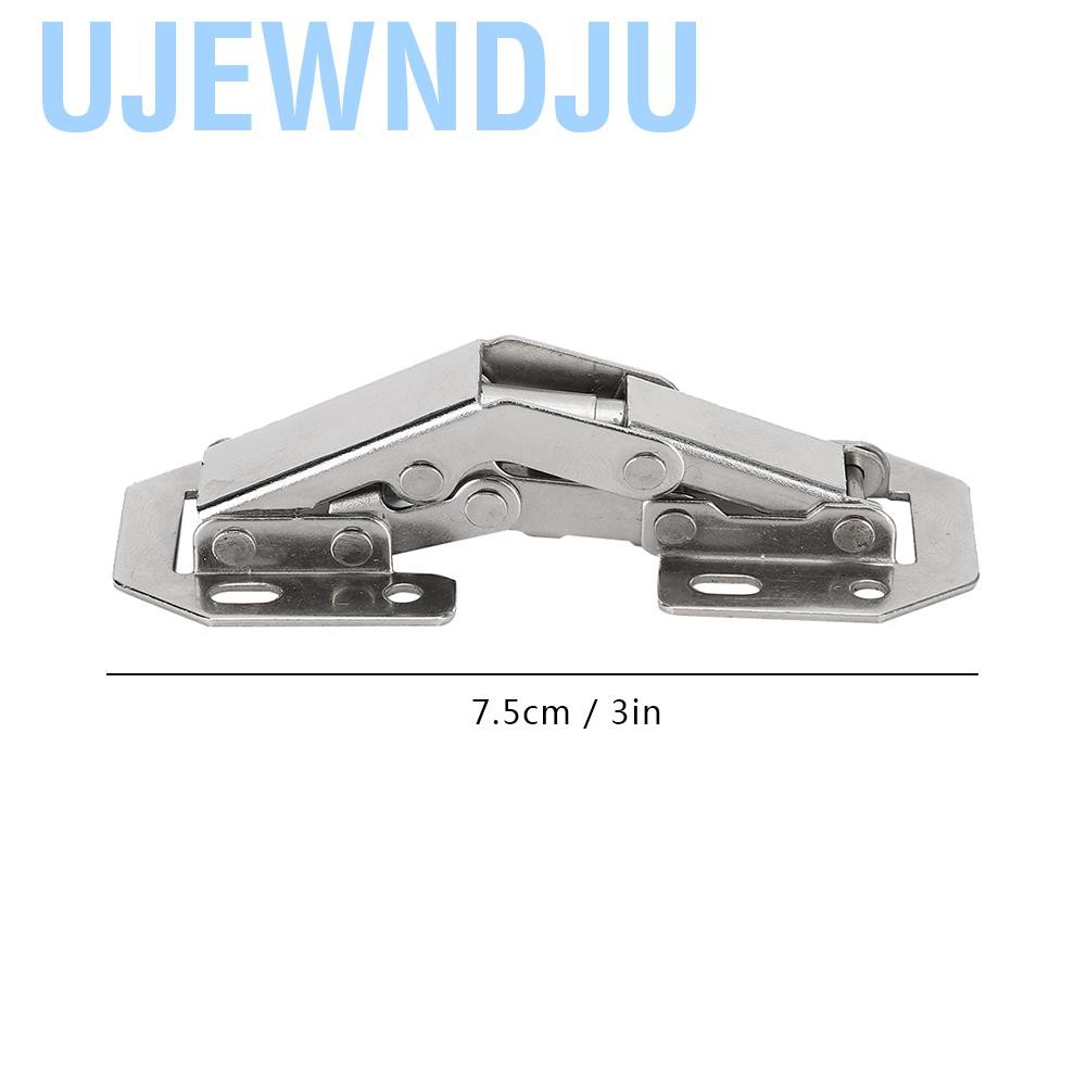 Ujewndju 20 Sets Hinges For Office Hardware Non‑Perforated Cabinet Wardrobe Door 3 Inches
