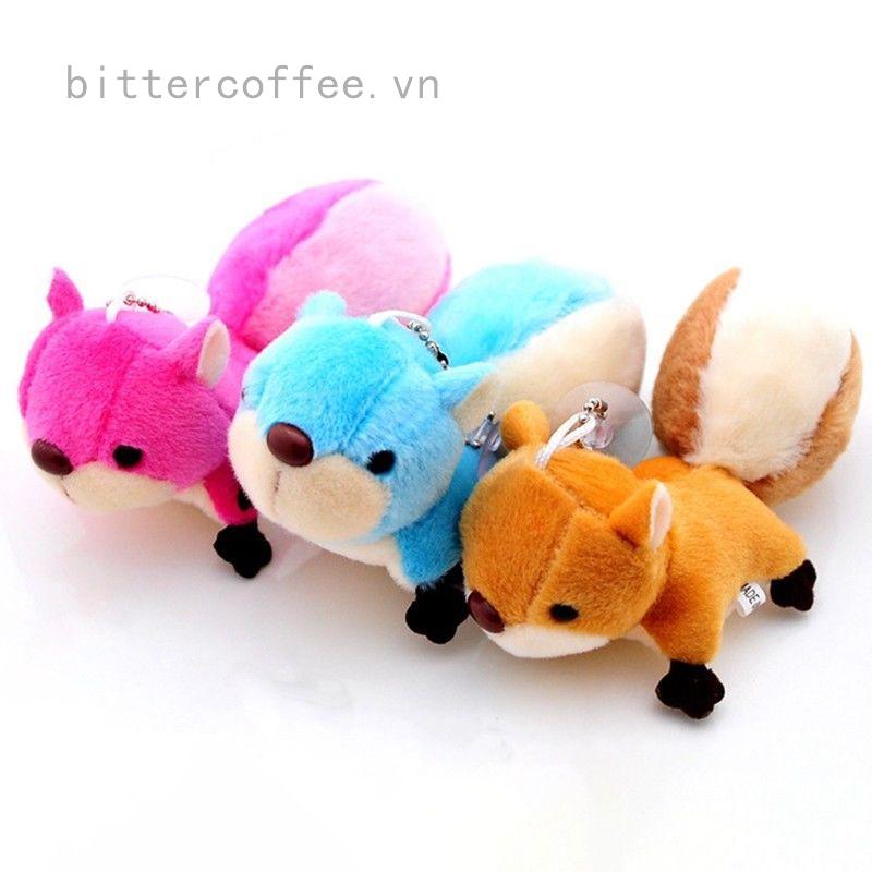 Móc khóa hình chú sóc nhồi bông đáng yêu