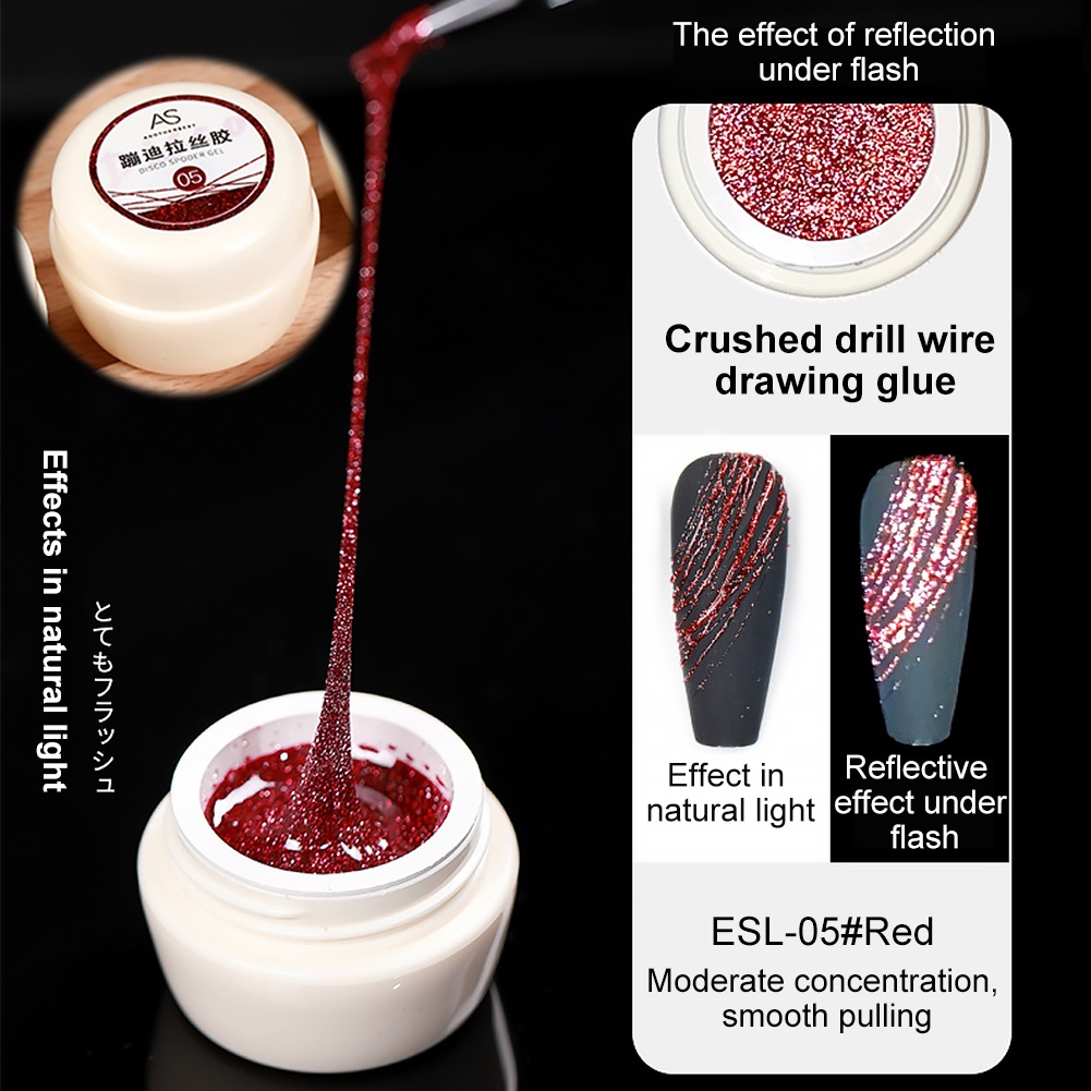 Sơn Móng Tay Gel UV Sơn móng tay ANNIES dạng kéo đàn hồi màu phản quang lấp lánh