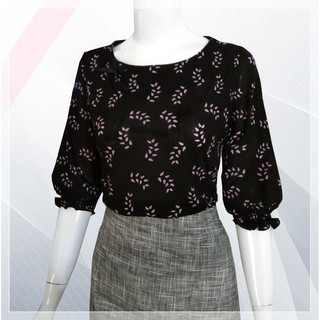 Áo cổ tròn, tay lỡ dún _ T 147