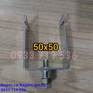 Pát U 50x50 kẹp dưới pin năng lượng mặt trời -solar Panel-SLTP5050