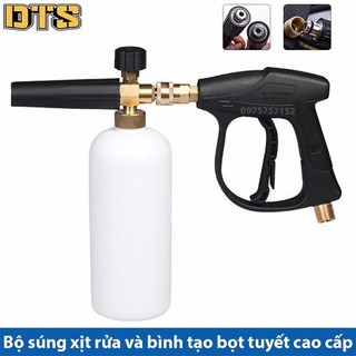 Bộ súng xịt rửa và bình tạo bọt cao cấp