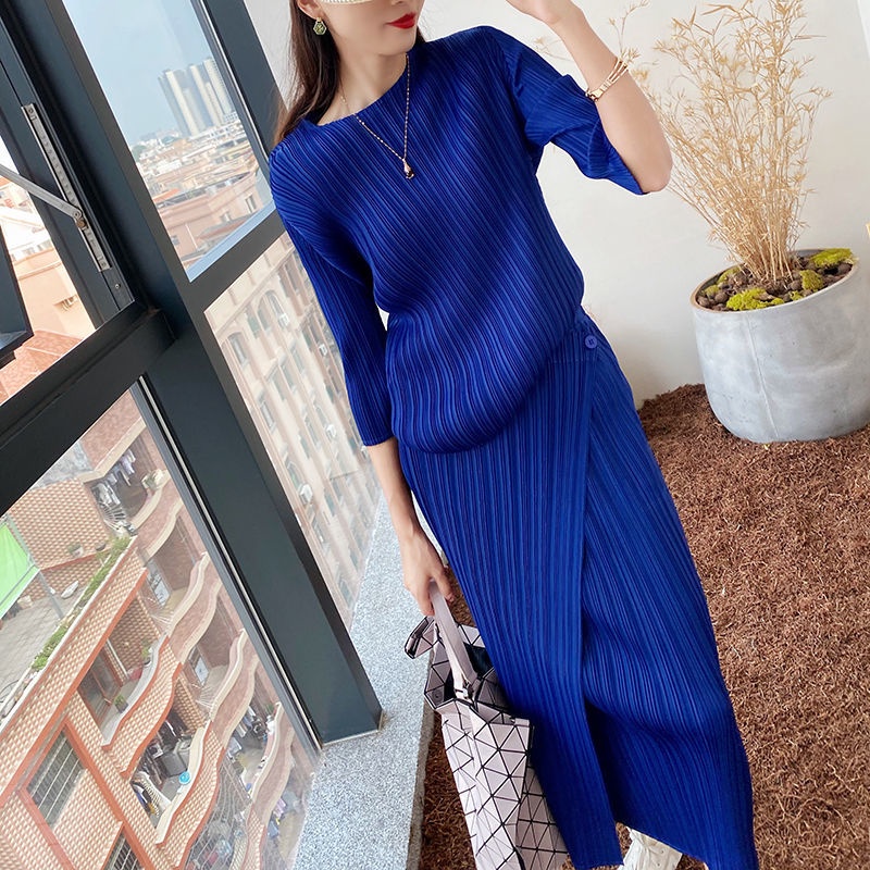 Chân váy dài xẻ một mặt thiết kế không đối xứng kích thước lớn phong cách Ả Rập cho nữ