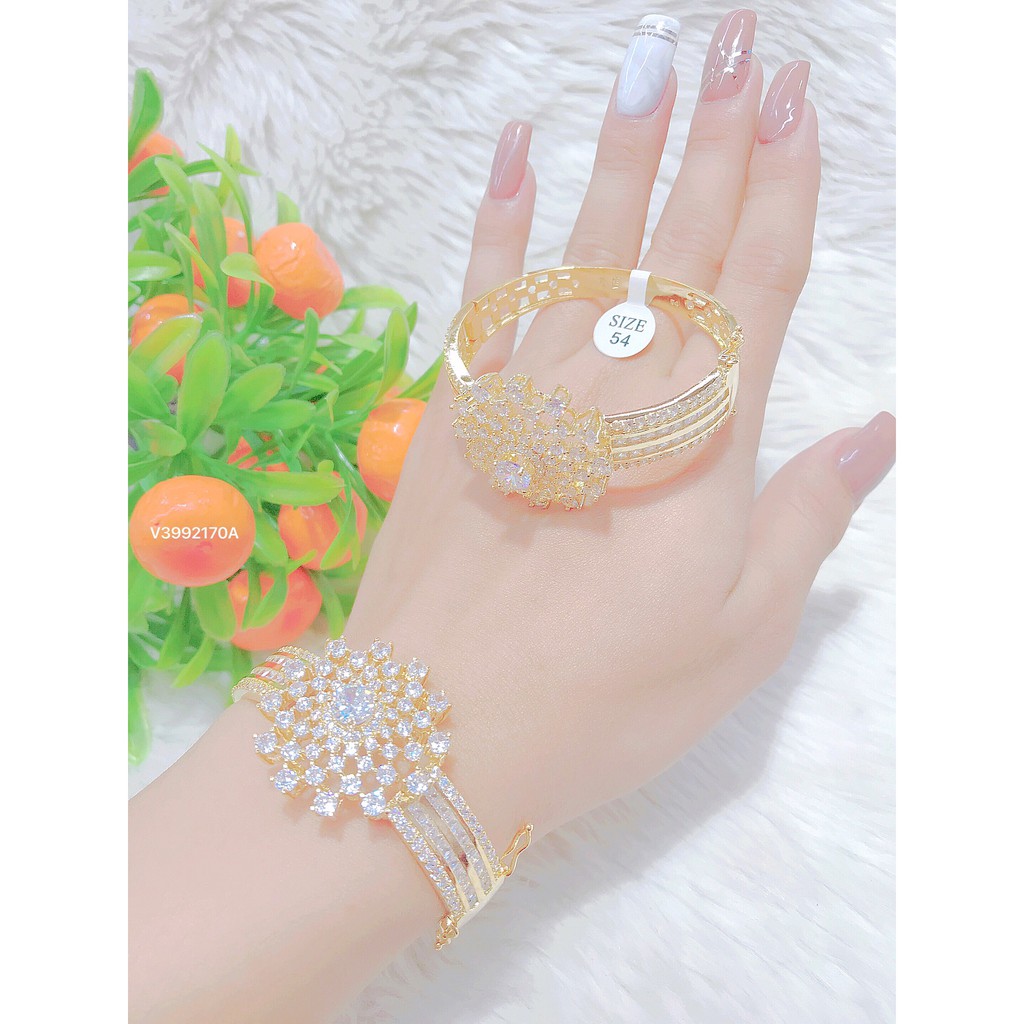 Vòng tay nữ UHA, lắc tay bền màu thiết kế cao cấp sáng lấp lánh
