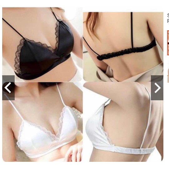 SIÊU ĐẸP - ÁO BRA SATIN VIỀN REN SIÊU ĐẸP