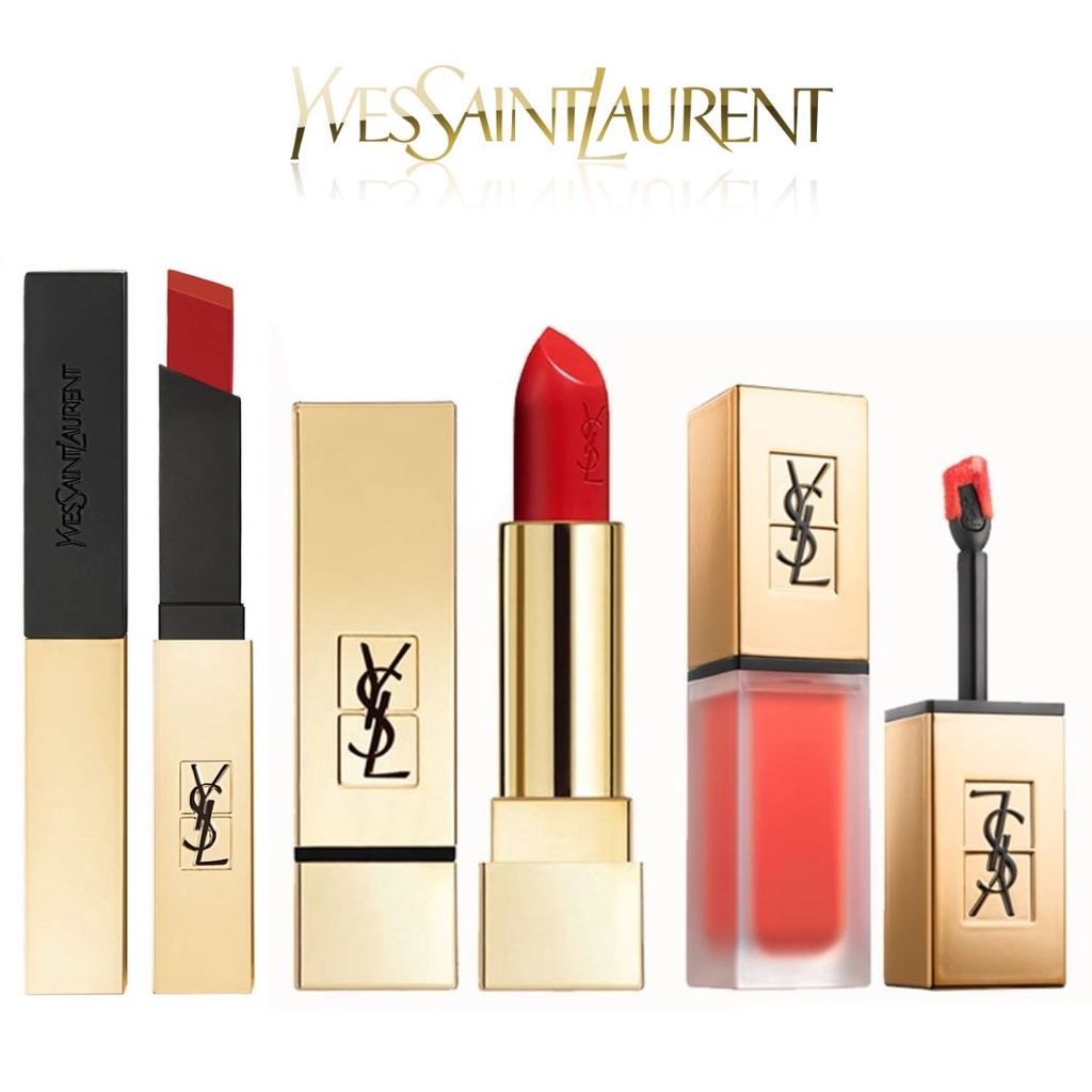 CHÍNH HÃNG Son YSL son kem cream 203 204 207 214 slim matte 21 28 101 202 305 307 Rouge Pur Couture 83 Volupté Shine 84