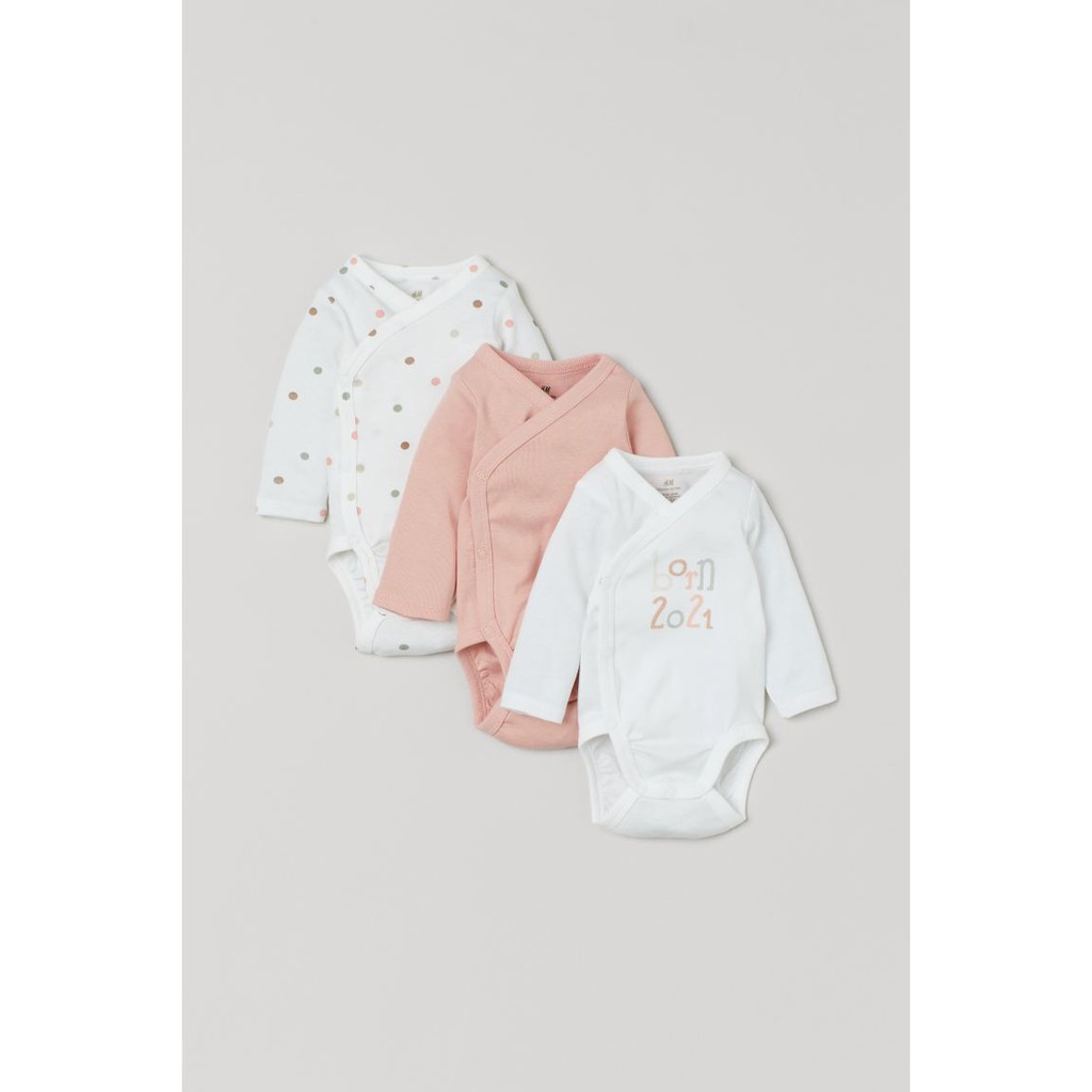 Set 3 bodysuit 2021 HM H&amp;M_hàng chính hãng authentic