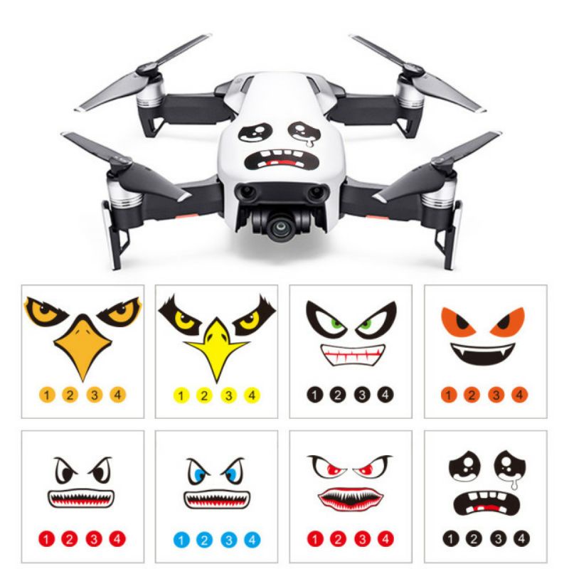 Full 8 Miếng Decal Dán Trang Trí Flycam