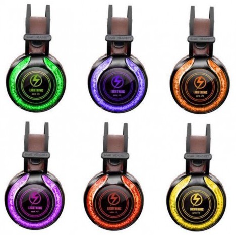 [Mã 267ELSALE hoàn 7% đơn 300K] Tai nghe Lightning V7S Led RGB