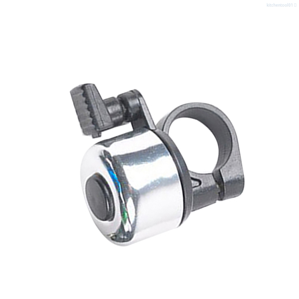 Chuông xe đạp mini bằng hợp kim nhôm màu bạc có thể điều chỉnh âm thanh