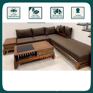 Ảnh thật bộ sofa gỗ sồi góc chân quỳ gỗ sồi nga ghế sofa - ghees sofa - ghees sofa ghế sôfa sofa sofa giường so