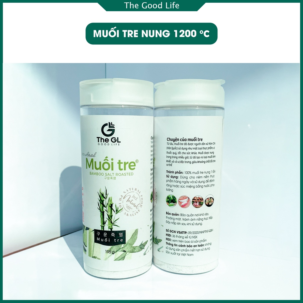 Muối Tre Hàn Quốc The GL Lọ 195gr - Cung Cấp Khoáng Chất, Không Vi Nhựa, Không Kim Loại nặng