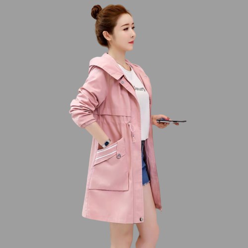 Áo khoác kaki nữ form dài phong cách Hàn | BigBuy360 - bigbuy360.vn