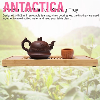 Khay uống trà 38*15cm bằng tre cổ điển phong cách trung quốc