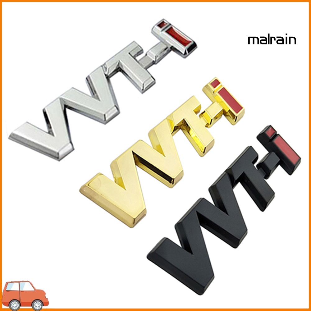 Logo Chữ VVTi Bằng Kim Loại Dán Trang Trí Xe Hơi Toyota Camry
