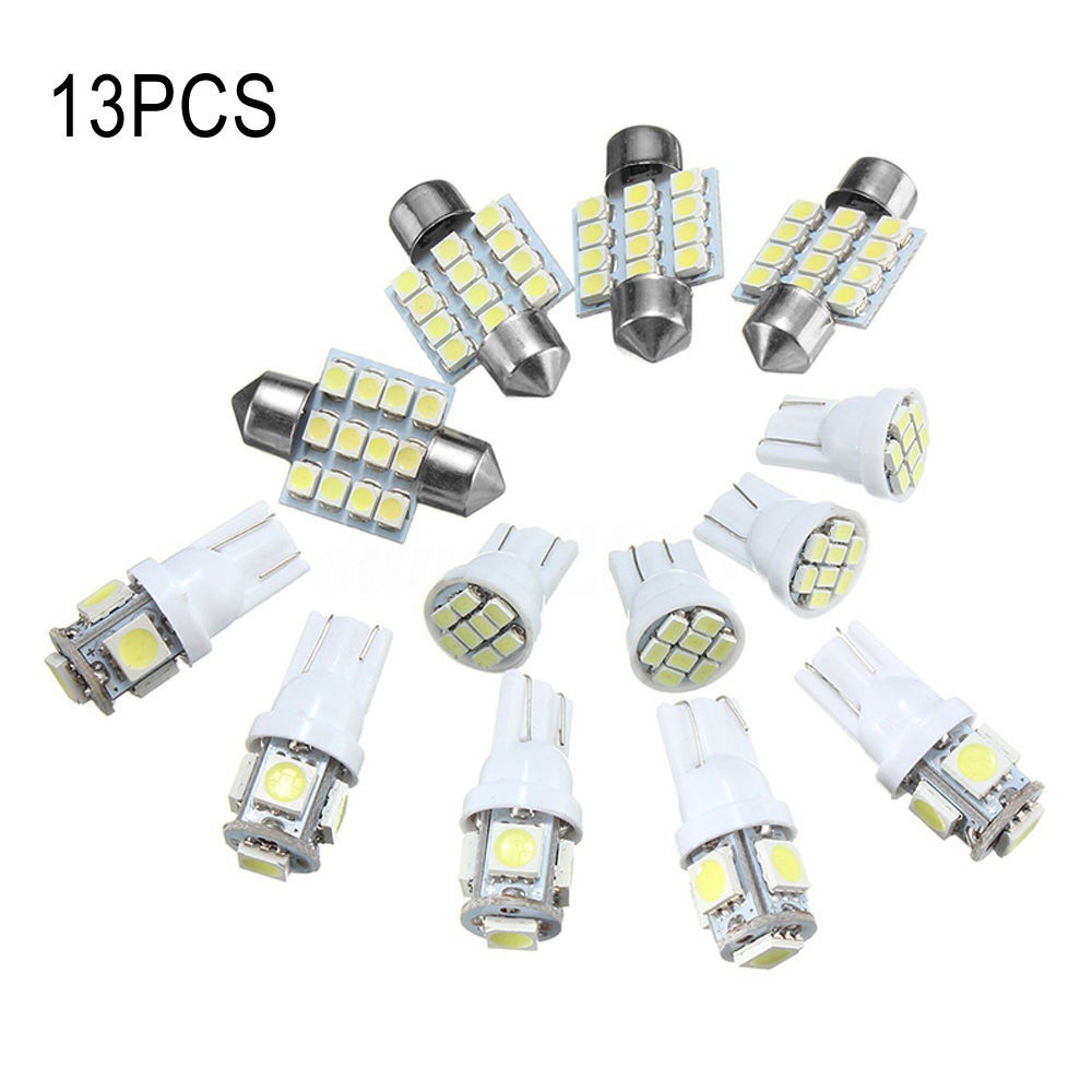 Bộ 13 đèn LED sáng trắng kích cỡ 31mm