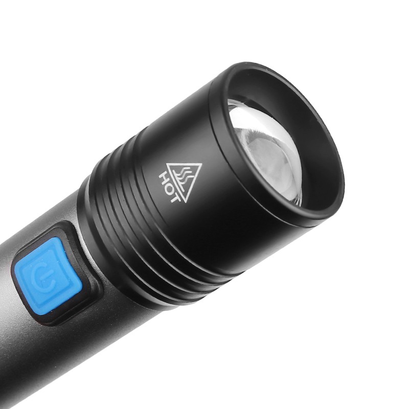 Ultra small strong light EDC flashlight rechargeable mini zoom waterproof flashlight