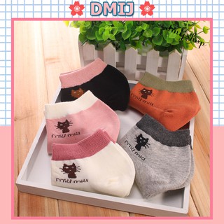 Combo 5 vớ nữ cổ ngắn hình mèo t14