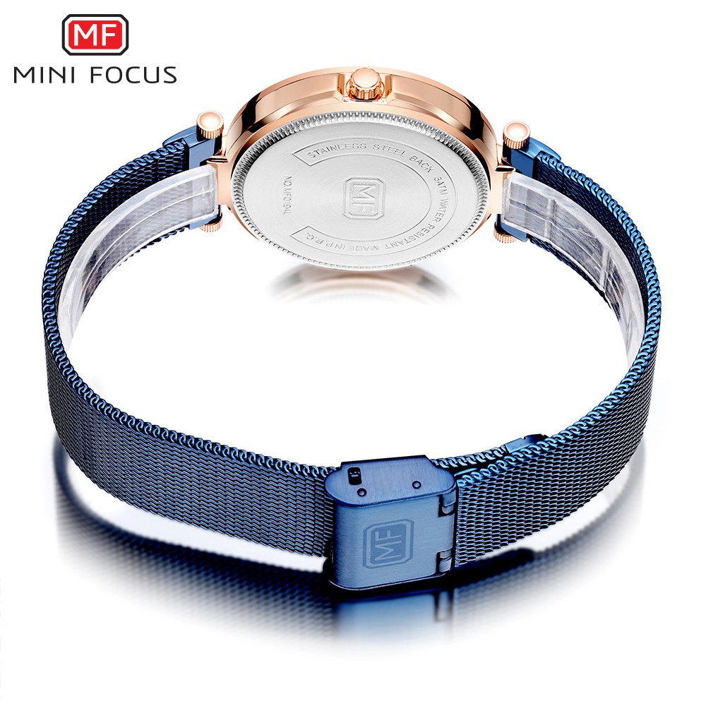 Đồng Hồ Đeo Tay MINI FOCUS Máy Quartz Đính Đá Chống Thấm Nước Thời Trang Cho Nữ