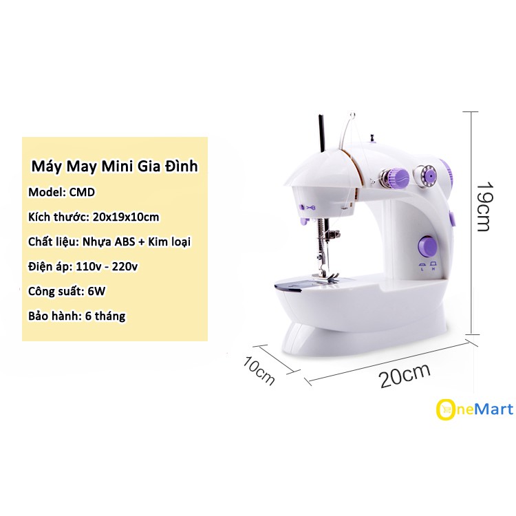 MÁY MAY MINI ĐỂ BÀN, MÁY MAY MINI CÓ ĐÈN, MÁY MAY MINI GIA ĐÌNH HUTICS