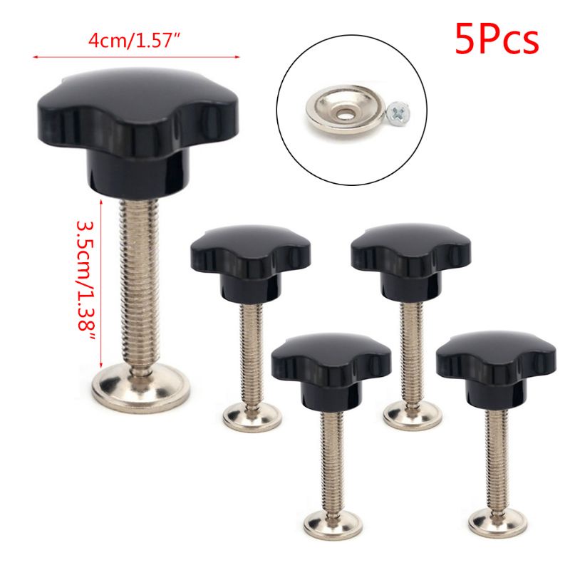 Set 5 Núm Vặn Đai Ốc M10 M8 Hình Ngôi Sao