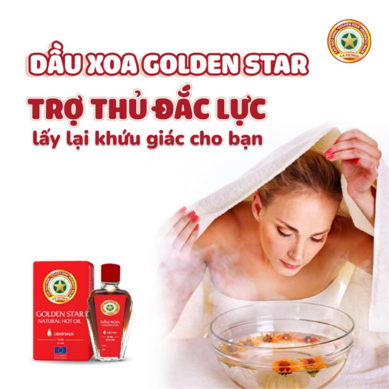 Dầu xoa Golden Star 5ml  - Massage ngoài da cho da cảm giác dễ chịu
