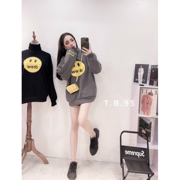 Áo nỉ mặt cười cổ lọ ms189