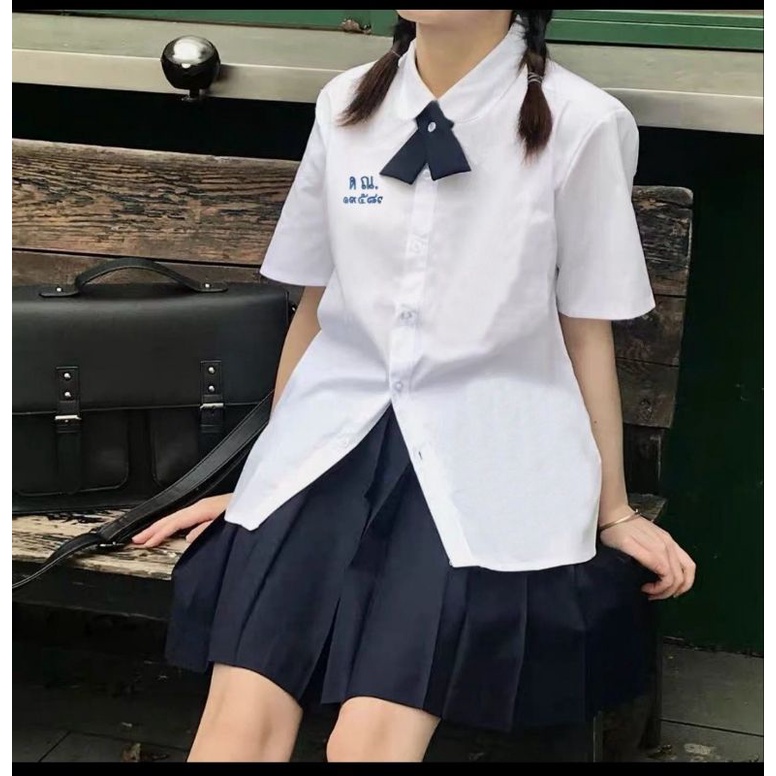 Áo sơ mi ngắn tay đồng phục học sinh nữ Thái Lan