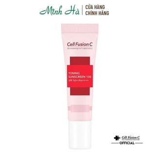 Kem chống nắng Cell Fusion C Toning Sunscreen 100 SPF 50+ PA++++ Tone Up & Brightening 10ml
