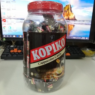 Kẹo Cà Phê Sữa Kopiko Cappuccino Candy (Hủ 600g)
