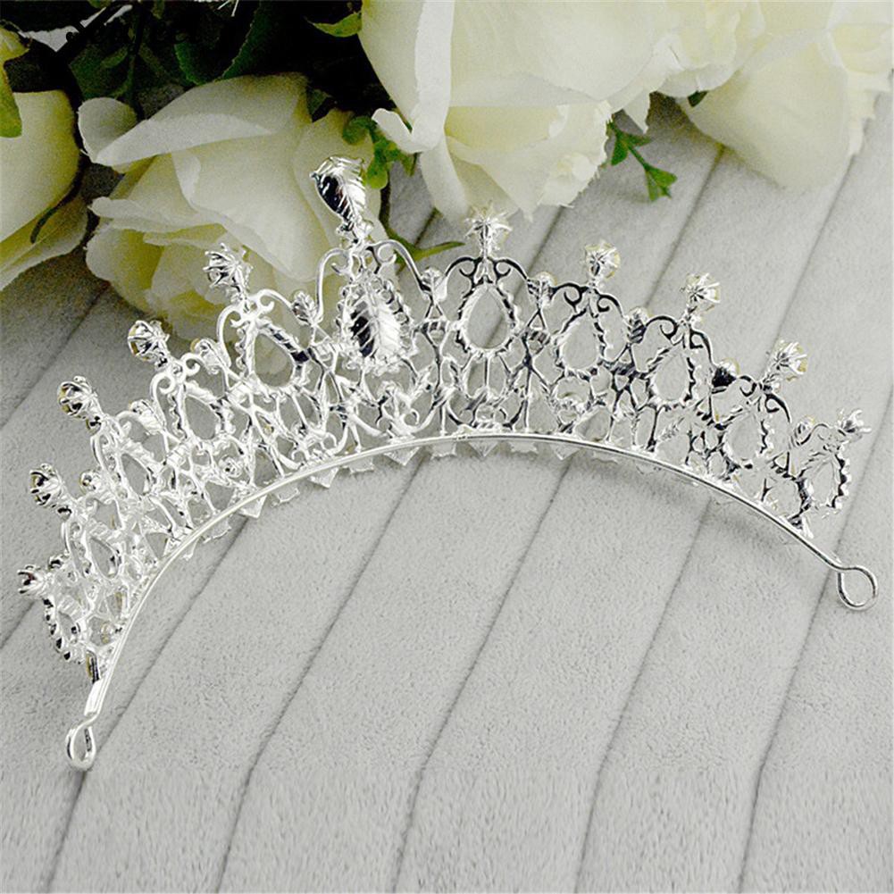 Cài tóc vương miện đính đá lấp lánh thanh lịch cho nữ
