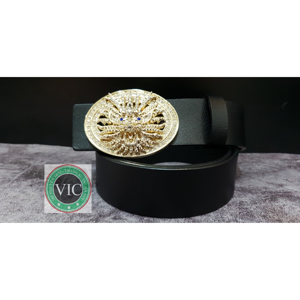 Thắt lưng da mặt rồng