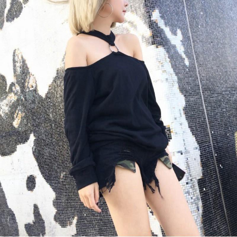 Áo Kiểu Chất Chiffon Thiết Kế Trễ Vai Thanh Lịch