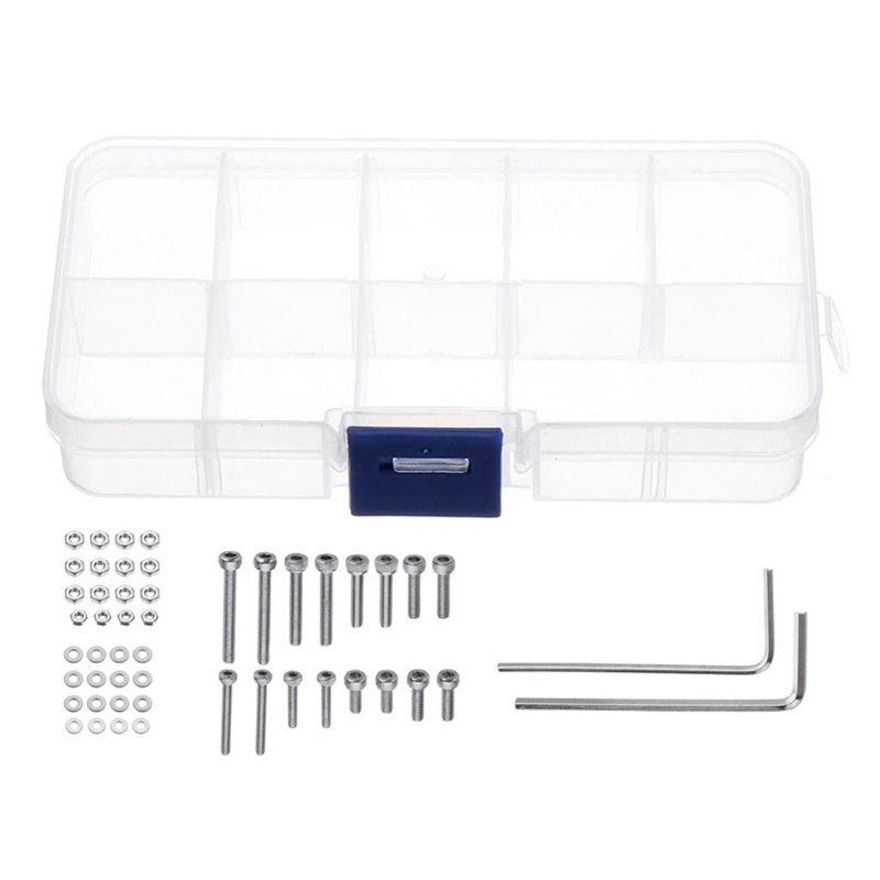 Bộ 50 Ốc Vít M2.5 Bằng Thép Không Gỉ Kèm Hộp Đựng