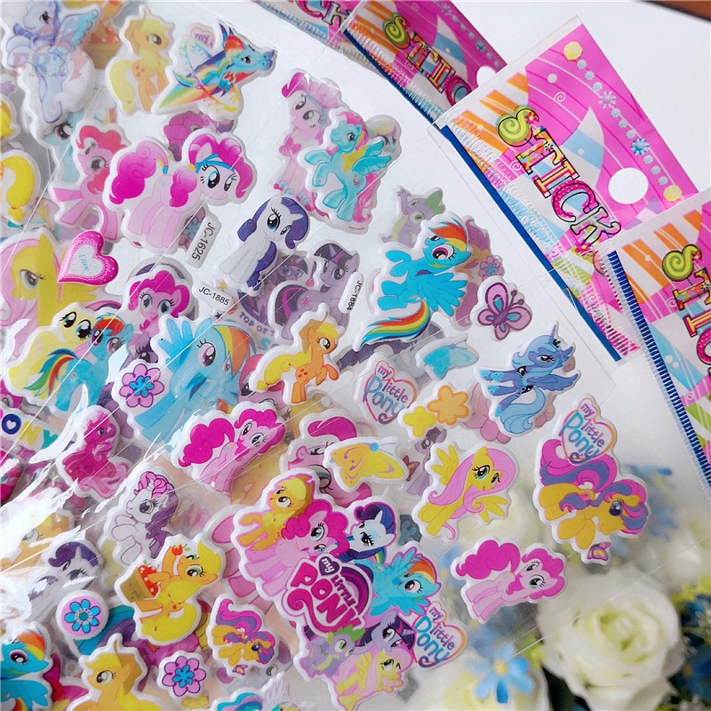 Miếng dán trang trí hình ngựa một sừng dễ thương