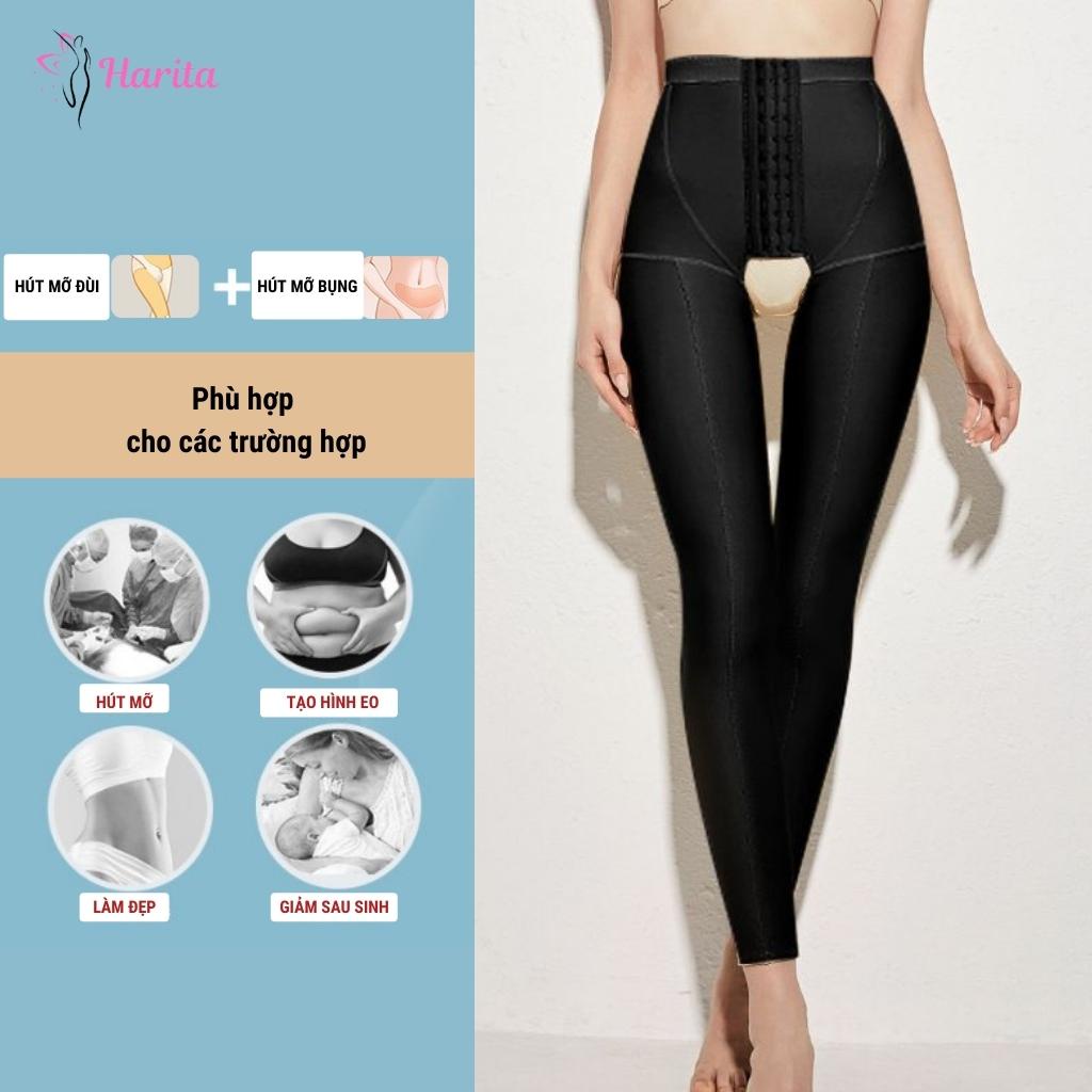Quần định hình đùi chân, gen nịt bụng eo nâng mông sau  hút mỡ giai đoạn I siêu nén Harita cao cấp xuất Nhật