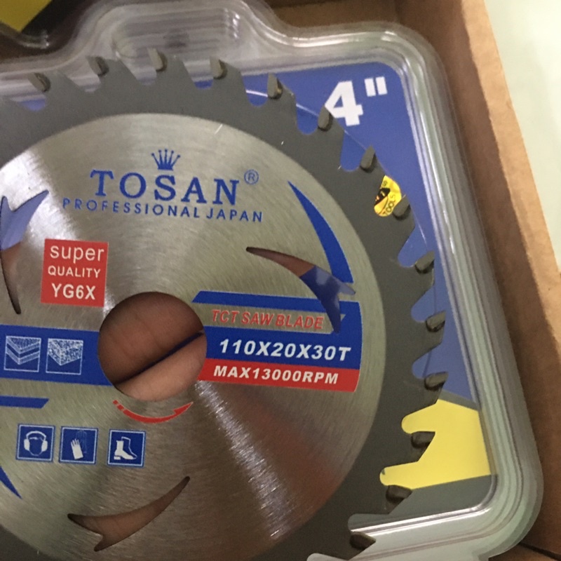 LƯỠI CƯA GỖ TOSAN 1 TẤC 30 RĂNG LOẠI CAO CẤP