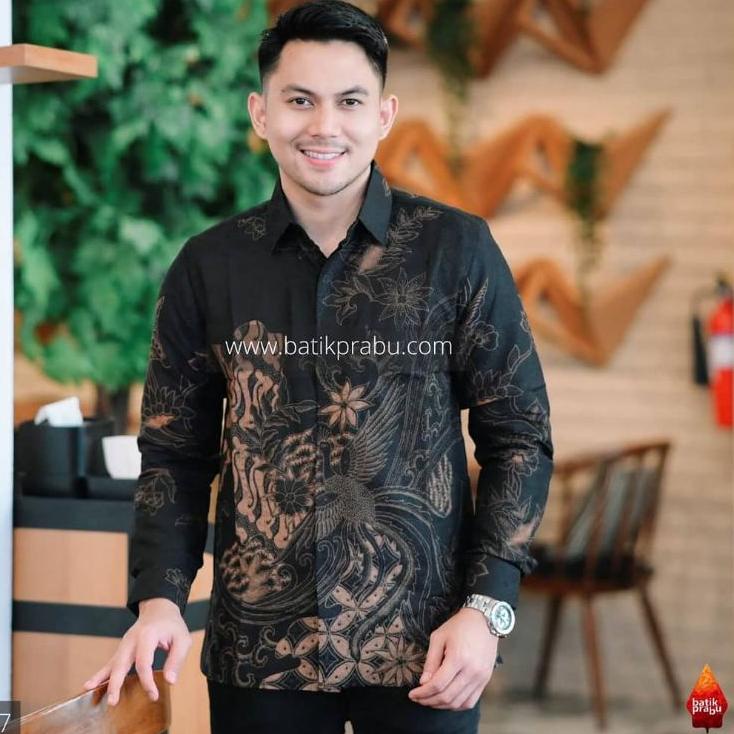 !!! Áo Sơ Mi Nam Batik Tay Dài Màu Đen Thời Trang Công Sở Mới Nhất 8.8 Peksi Seling # Mã 856