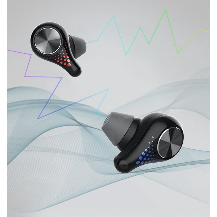 Tai Nghe Bluetooth 5.0 Không Dây T8 Tích Hợp Đèn LED Thể Thao Chơi Game Điện Tử Chất Lượng Âm Thanh Nổi